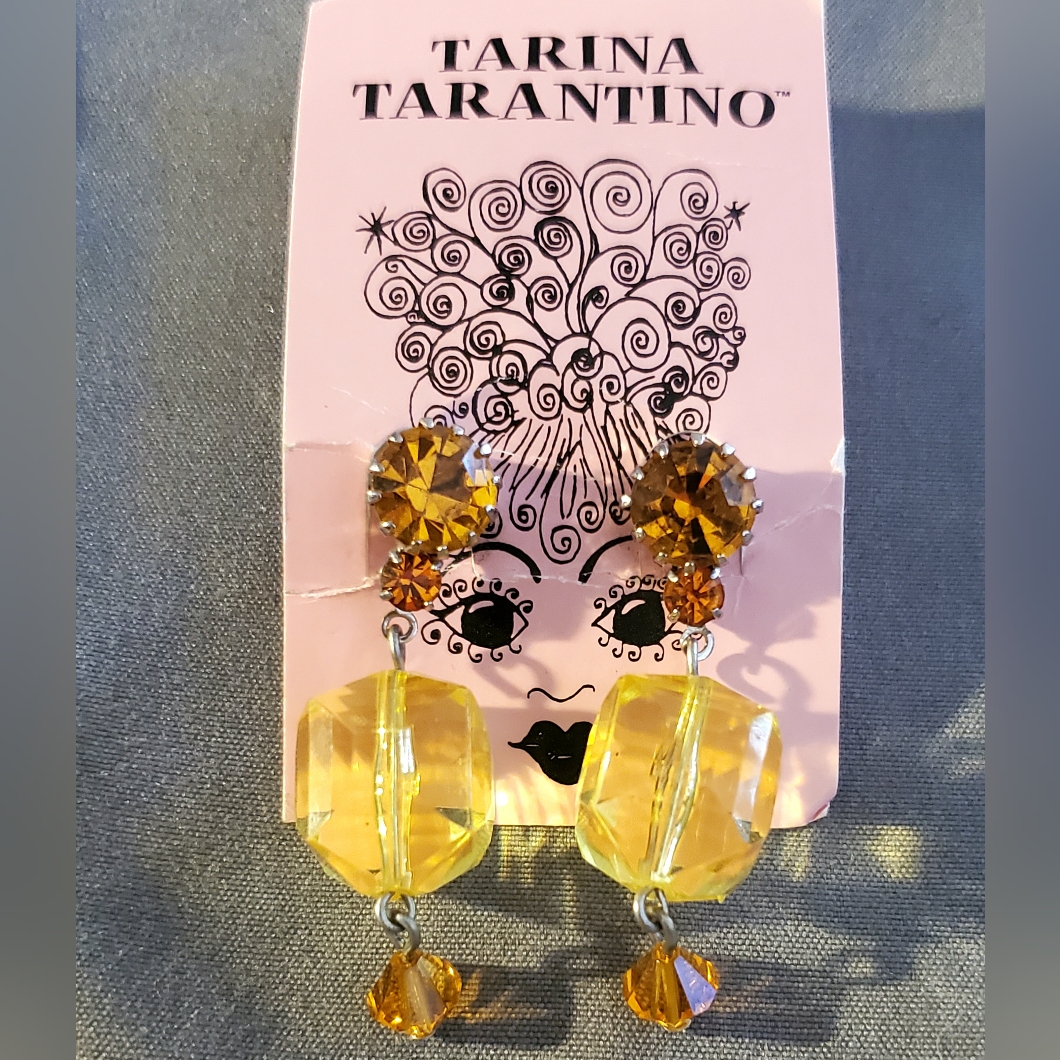 Tarina Tarantino Lucite Drop Earrings